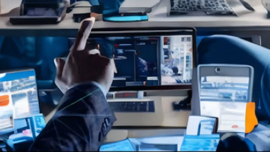 Finger pointing at cybersecurity dashboard after Allianz Data Breach 2025