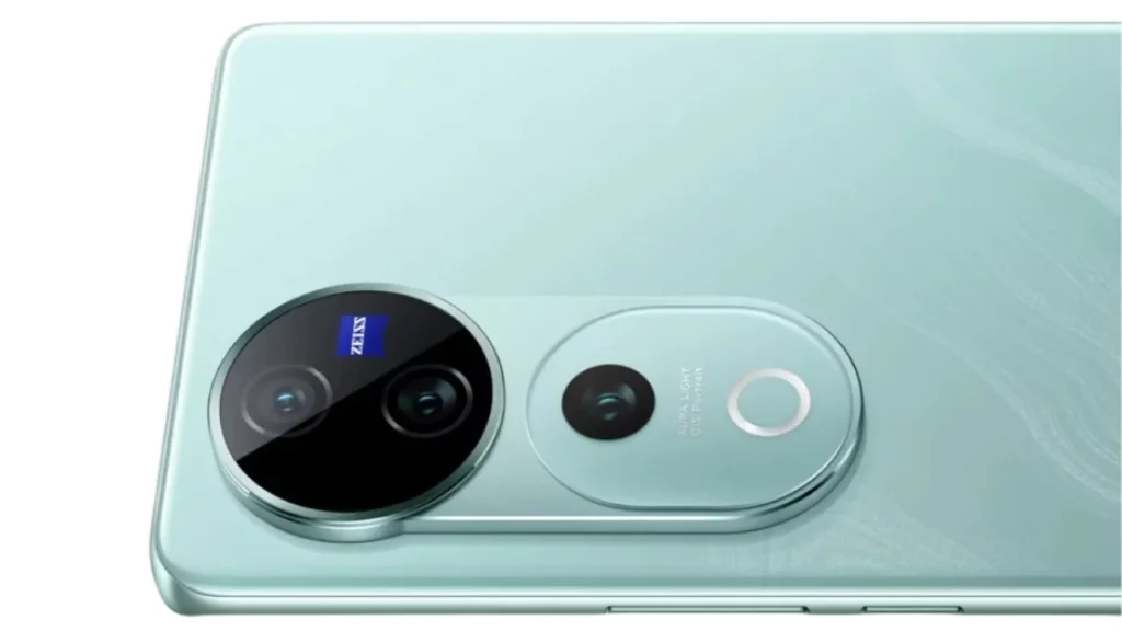  Side view of Vivo V40 Pro showcasing slim metal frame