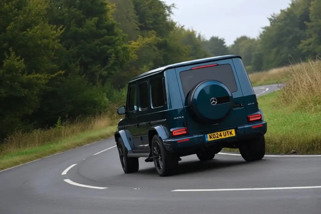 Mercedes Benz G Class back view showing luxury SUV design in India