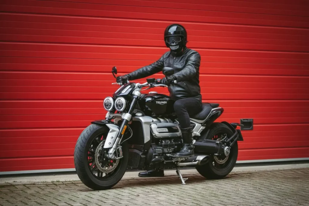 Rocket जैसी रफ्तार वाली बाइक Triumph Rocket 3, 221Nm टॉर्क और चार राइडिंग मोड्स के साथ, कीमत 23.08 लाख तक 3 Triumph Rocket 3 rear view with dual exhaust and wide tire